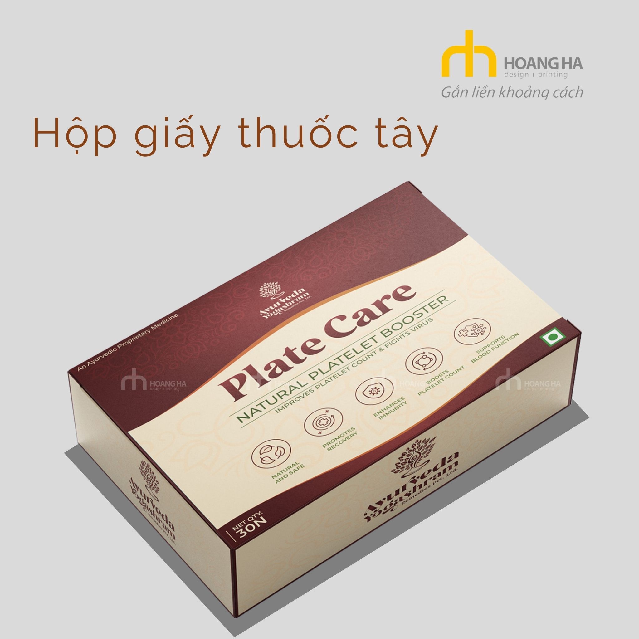 In an hop giay thuoc tay tai Hoang Ha